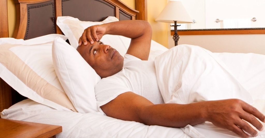 Man With Night Sweats And Can't Sleep