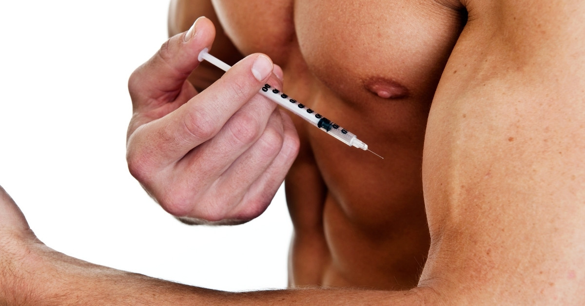 Man Injecting Steroids