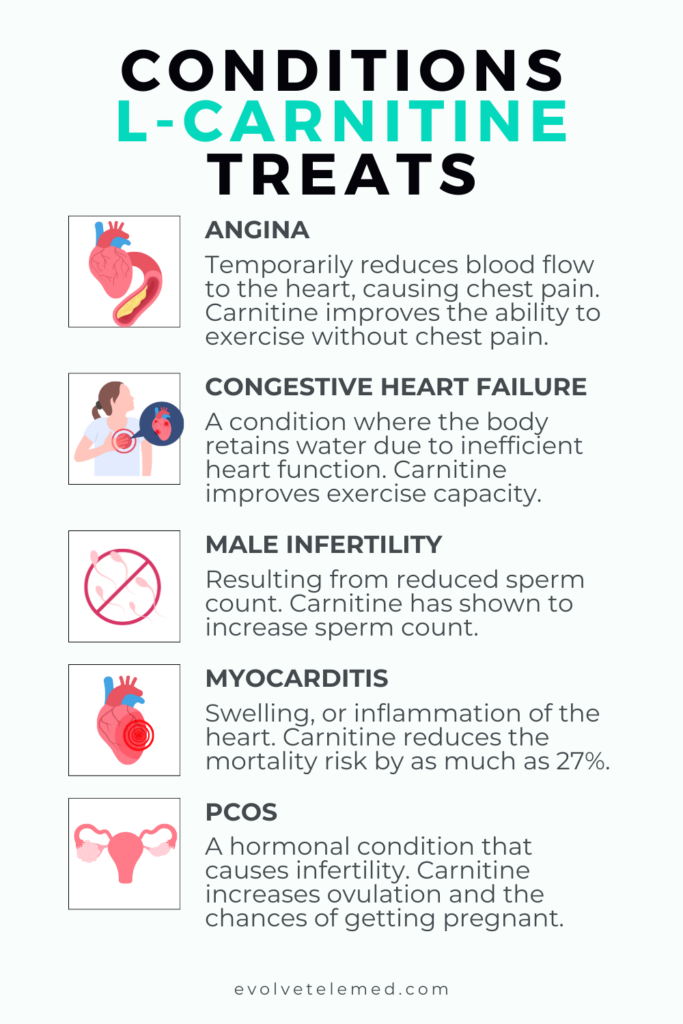 Medical conditions L-Carnitine treats